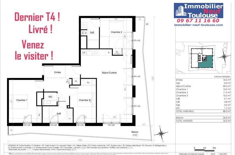 Appartements neufs à Toulouse Croix De Pierre - Programmes immobiliers neufs Kaufman Terre Garonne
