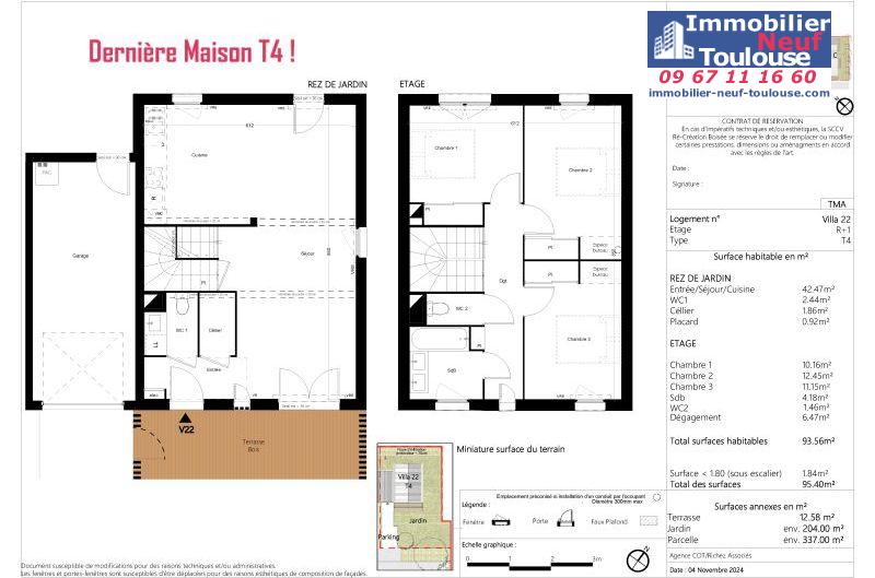 Maisons neuves à Villeneuve-tolosane - Programmes immobiliers neufs Saint agne promotion RE-CREATION BOISEE
