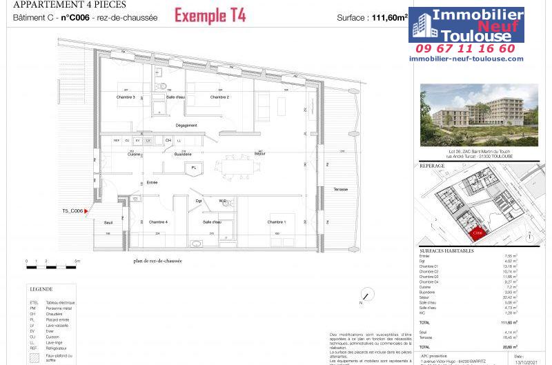 Appartements neufs à Toulouse Saint Martin Du Touch - Programmes immobiliers neufs AFC Promotion Ava Nova
