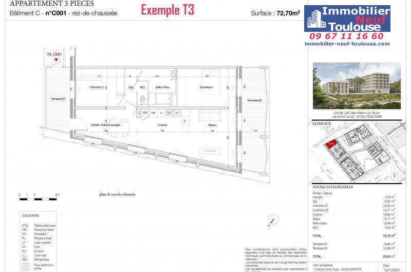 Appartements neufs à Toulouse Saint Martin Du Touch - Programmes immobiliers neufs AFC Promotion Ava Nova