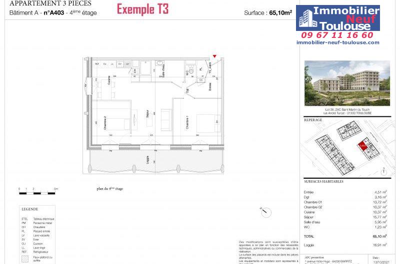 Appartements neufs à Toulouse Saint Martin Du Touch - Programmes immobiliers neufs AFC Promotion Ava Nova