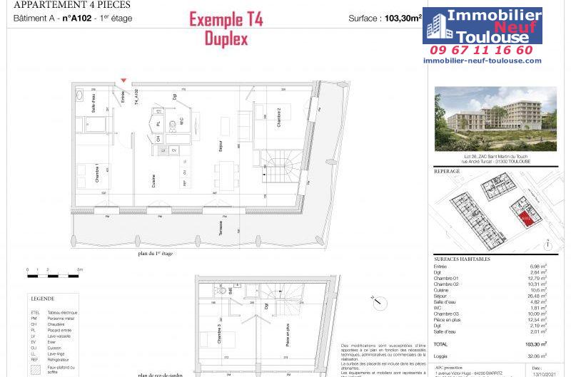 Appartements neufs à Toulouse Saint Martin Du Touch - Programmes immobiliers neufs AFC Promotion Ava Nova