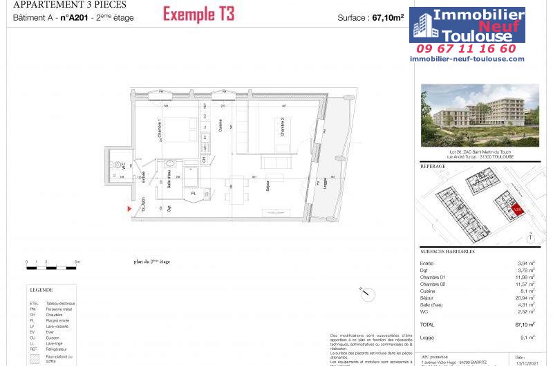 Appartements neufs à Toulouse Saint Martin Du Touch - Programmes immobiliers neufs AFC Promotion Ava Nova