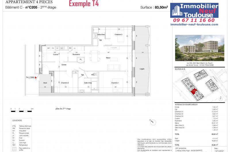 Appartements neufs à Toulouse Saint Martin Du Touch - Programmes immobiliers neufs AFC Promotion Ava Nova