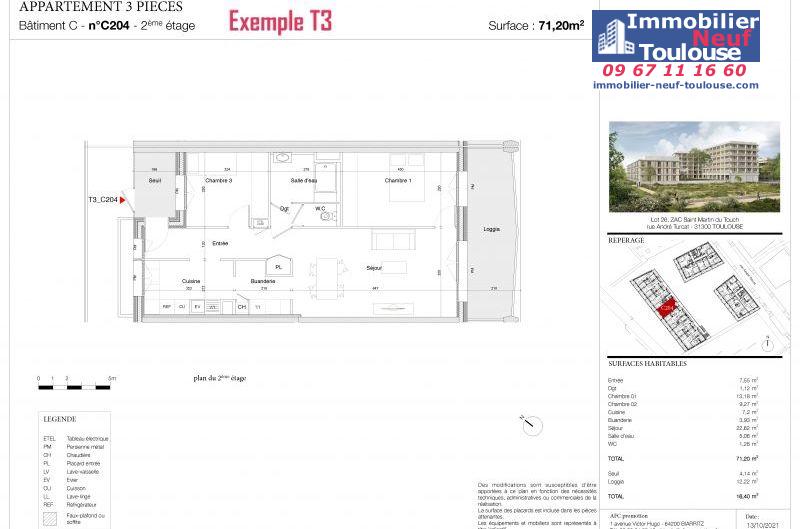 Appartements neufs à Toulouse Saint Martin Du Touch - Programmes immobiliers neufs AFC Promotion Ava Nova