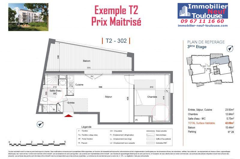 Appartements Prix Maîtrisé Saint Simon - Programmes immobiliers neufs Carle Habitat PANDO