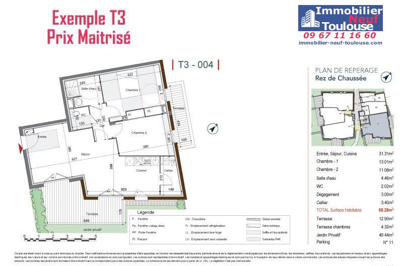 Appartements Prix Maîtrisé Saint Simon - Programmes immobiliers neufs Carle Habitat PANDO