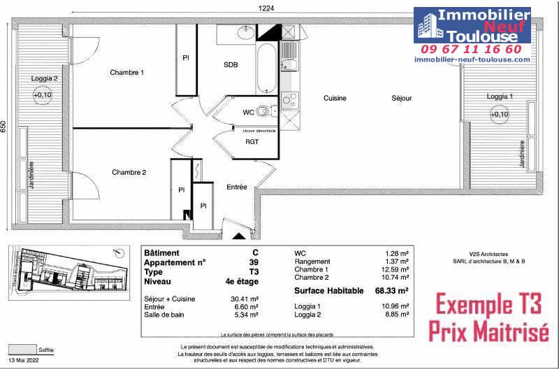 Appartements Prix Maîtrisé Beauzelle - Programmes immobiliers neufs Greencity MEETCITY