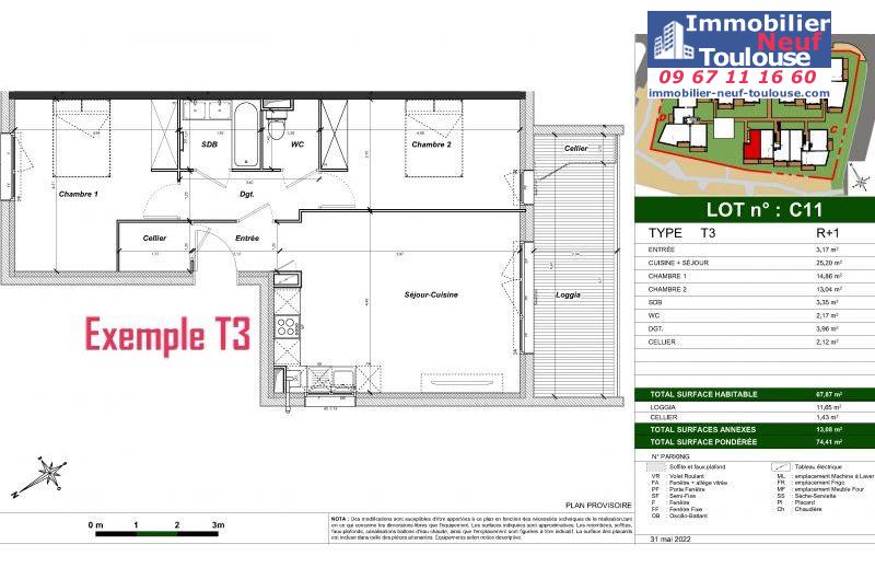 Appartements neufs à Auzeville Tolosane - Programmes immobiliers neufs Belin Gaïa