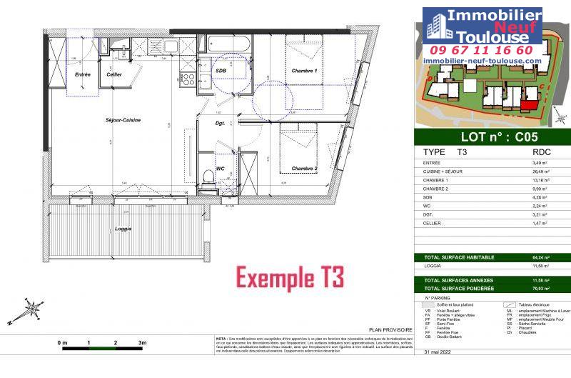 Appartements neufs à Auzeville Tolosane - Programmes immobiliers neufs Belin Gaïa