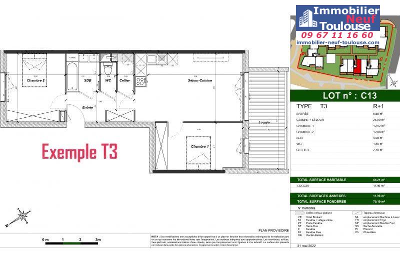Appartements neufs à Auzeville Tolosane - Programmes immobiliers neufs Belin Gaïa