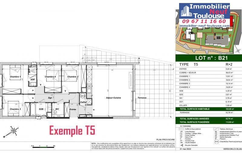 Appartements neufs à Auzeville Tolosane - Programmes immobiliers neufs Belin Gaïa