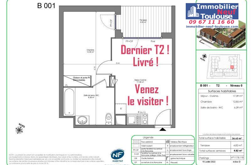 Appartements neufs à Castanet-tolosan - Programmes immobiliers neufs Nacarat ILONA