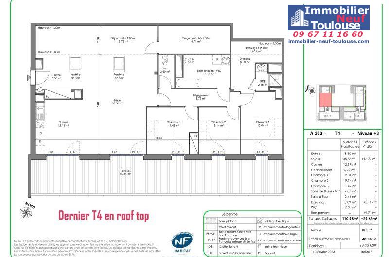 Appartements neufs à Castanet-Tolosan - Programmes immobiliers neufs Nacarat ILONA