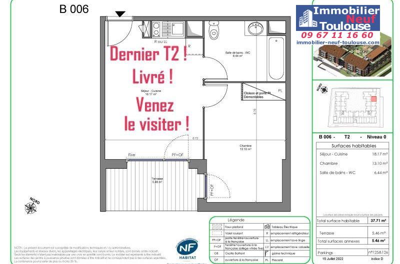 Appartements neufs à Castanet-tolosan - Programmes immobiliers neufs Nacarat ILONA