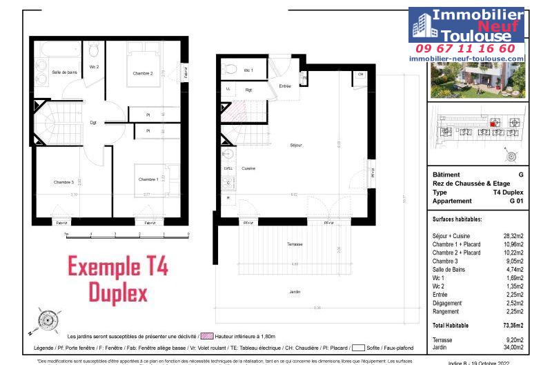 Appartements neufs à Toulouse Saint Simon - Programmes immobiliers neufs Prism Les Jardins Saint-Simon
