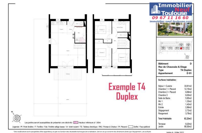 Appartements neufs à Toulouse Saint Simon - Programmes immobiliers neufs Prism Les Jardins Saint-Simon