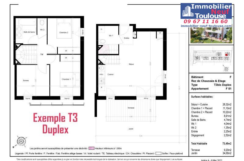 Appartements neufs à Toulouse Saint Simon - Programmes immobiliers neufs Prism Les Jardins Saint-Simon