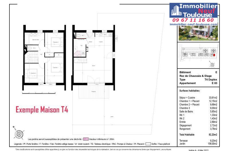 Appartements neufs à Toulouse Saint Simon - Programmes immobiliers neufs Prism Les Jardins Saint-Simon