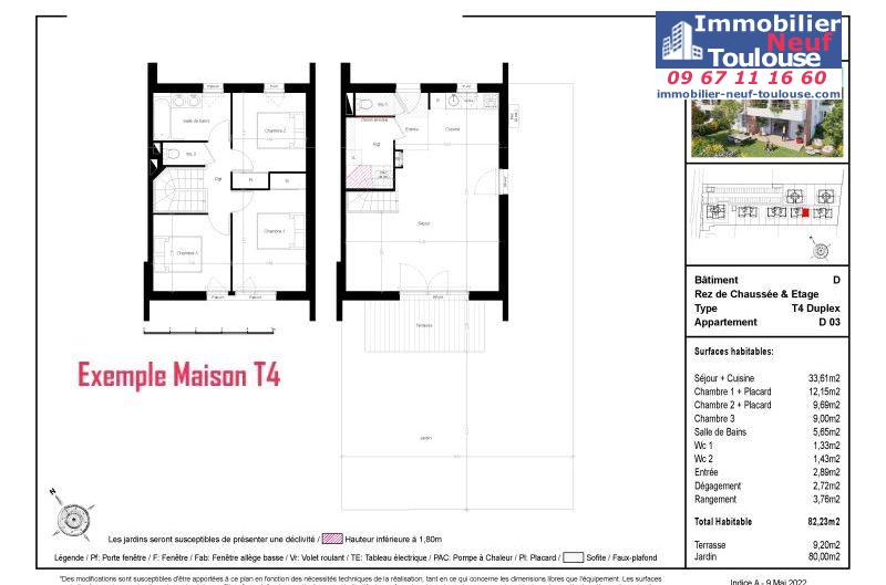 Appartements neufs à Toulouse Saint Simon - Programmes immobiliers neufs Prism Les Jardins Saint-Simon