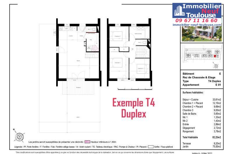 Appartements neufs à Toulouse Saint Simon - Programmes immobiliers neufs Prism Les Jardins Saint-Simon