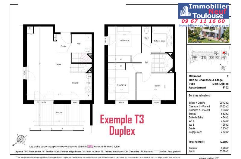 Appartements neufs à Toulouse Saint Simon - Programmes immobiliers neufs Prism Les Jardins Saint-Simon