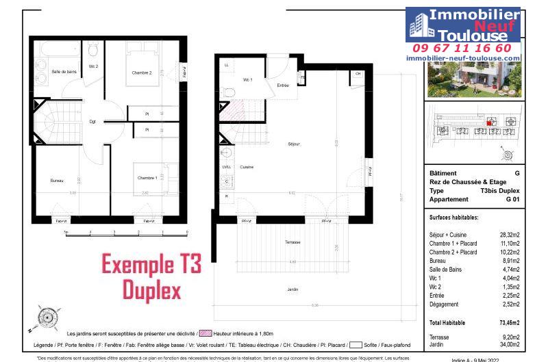 Appartements neufs à Toulouse Saint Simon - Programmes immobiliers neufs Prism Les Jardins Saint-Simon