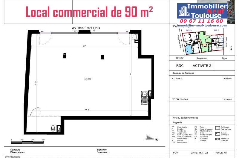 Locaux commerciaux à vendre Barrière De Paris - Programmes immobiliers neufs Eclisse SONORA
