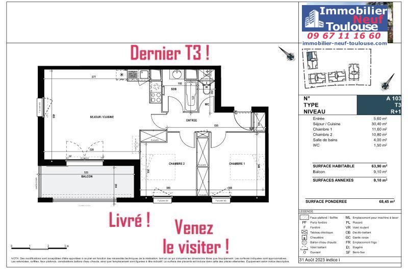 Appartements neufs à Pompertuzat - Programmes immobiliers neufs Belin ABELIA