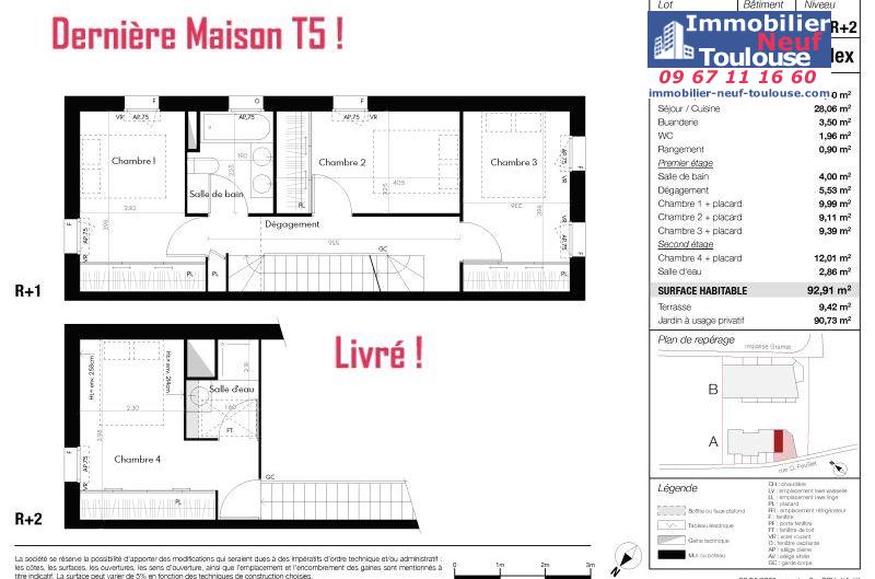 Maisons neuves à Toulouse Roseraie - Programmes immobiliers neufs Sporting TILY résidence