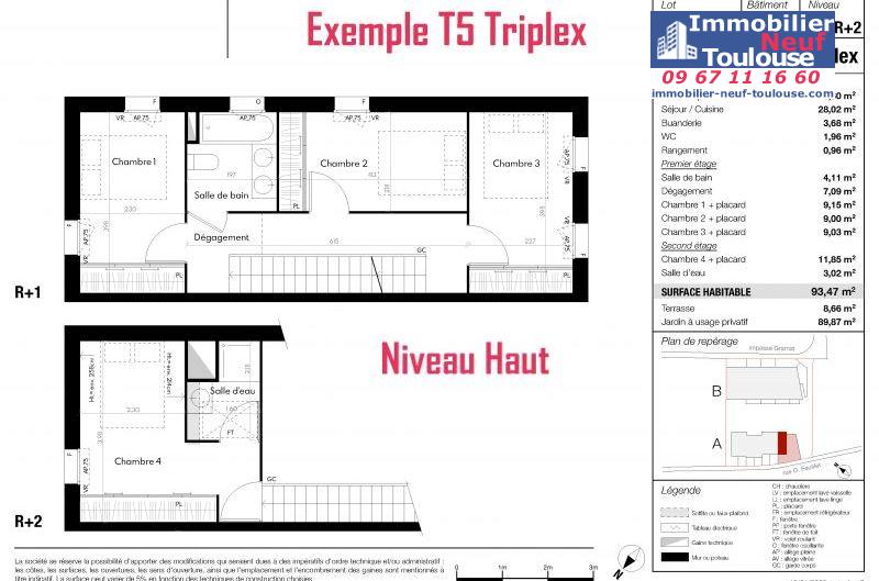 Maisons neuves à Toulouse Roseraie - Programmes immobiliers neufs Sporting TILY résidence