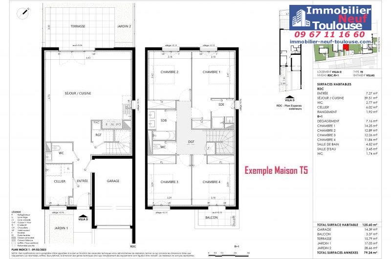 Maisons neuves à Toulouse Terrasse - Programmes immobiliers neufs Promomidi SUZAN GARDEN //