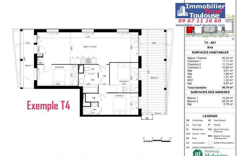 Appartements neufs à Toulouse Malepère - Programmes immobiliers neufs Promomidi BOIS DE NAGOYA /