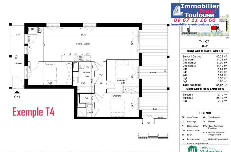 Appartements neufs à Toulouse Malepère - Programmes immobiliers neufs Promomidi BOIS DE NAGOYA /