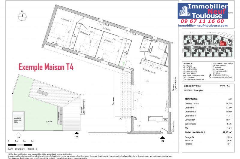 Maisons neuves à Pibrac - Programmes immobiliers neufs Promomidi LA SCALA /