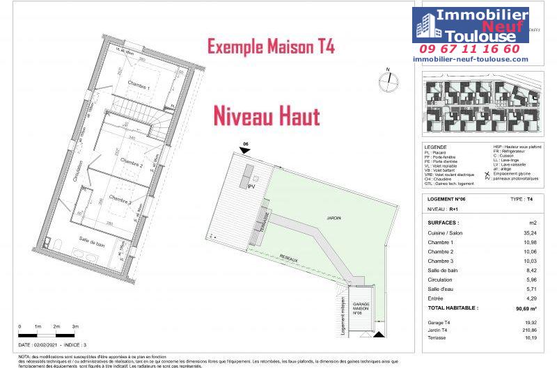 Maisons neuves à Pibrac - Programmes immobiliers neufs Promomidi LA SCALA /
