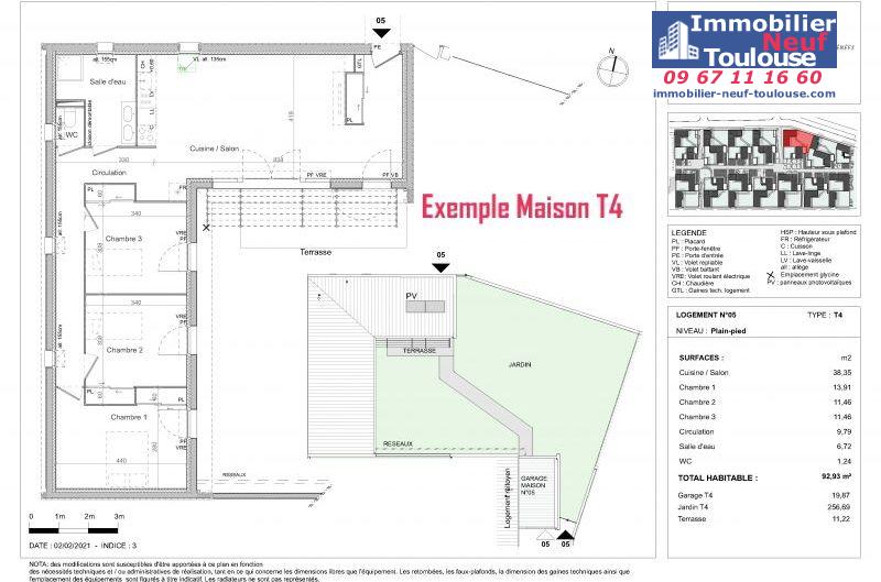 Maisons neuves à Pibrac - Programmes immobiliers neufs Promomidi LA SCALA /