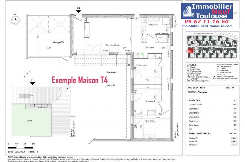 Maisons neuves à Pibrac - Programmes immobiliers neufs Promomidi LA SCALA /