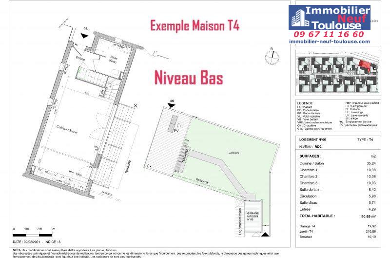 Maisons neuves à Pibrac - Programmes immobiliers neufs Promomidi LA SCALA /