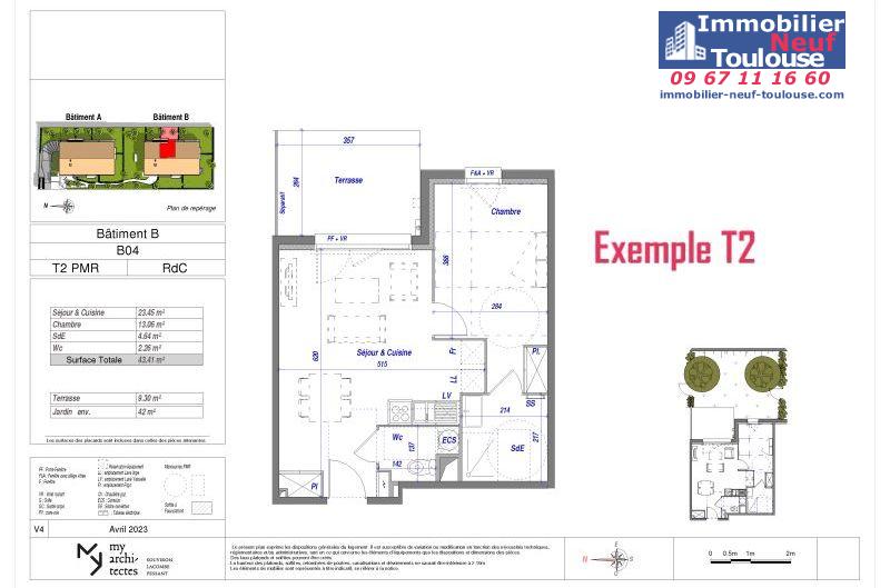 Appartements neufs à Toulouse Croix Daurade - Programmes immobiliers neufs ECLISSE BRS Apostrophe