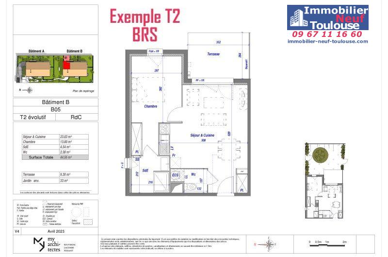 Appartements neufs BRS (Bail Réel Solidaire) Croix Daurade - Programmes immobiliers neufs ECLISSE BRS Apostrophe