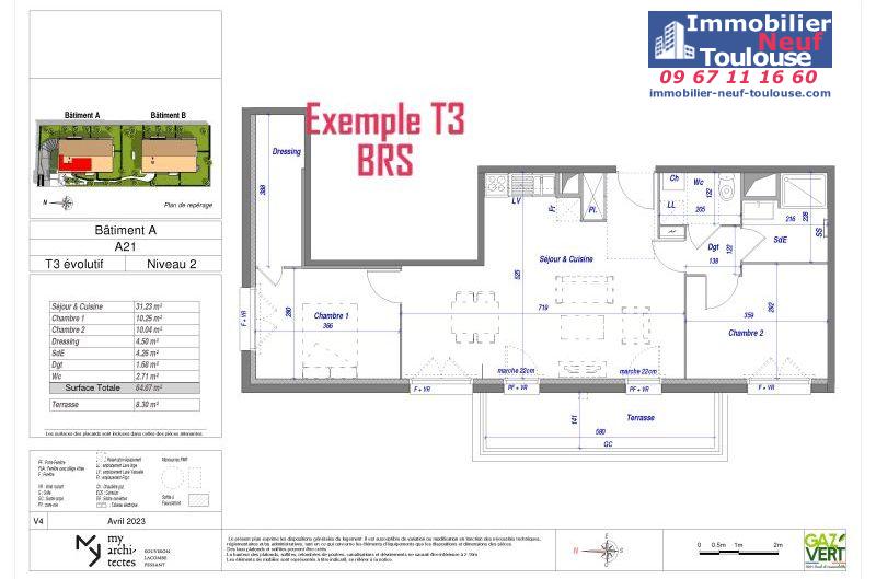 Appartements neufs BRS (Bail Réel Solidaire) Croix Daurade - Programmes immobiliers neufs ECLISSE BRS Apostrophe