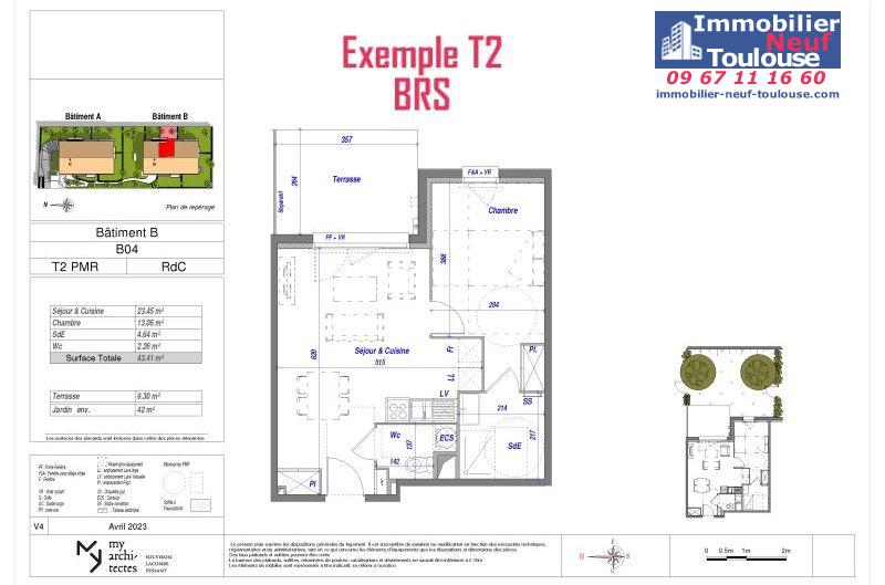 Appartements neufs BRS (Bail Réel Solidaire) Croix Daurade - Programmes immobiliers neufs ECLISSE BRS Apostrophe