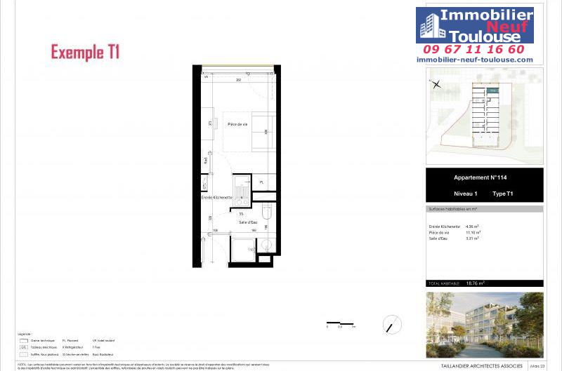 Appartements étudiants à Toulouse Rangueil - Programmes immobiliers neufs Icade ALPHA STUDENT.