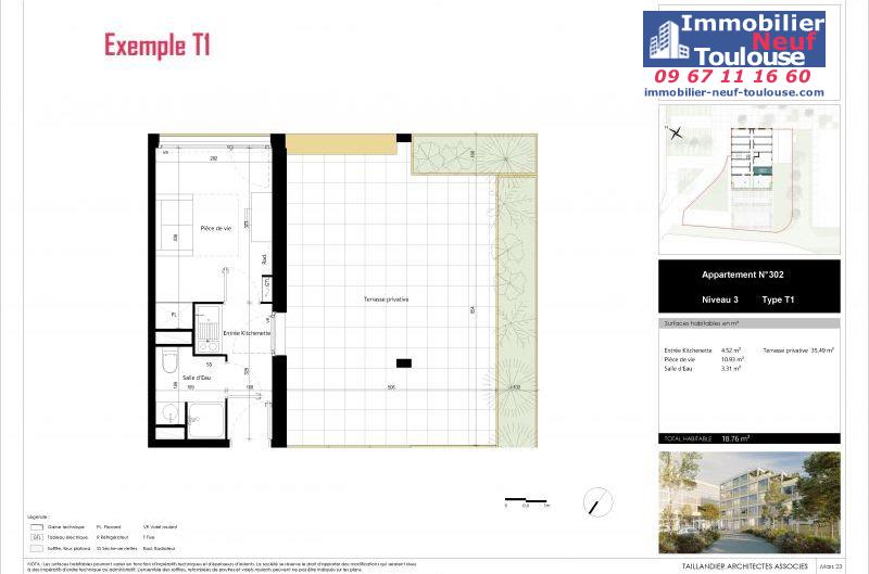 Appartements étudiants à Toulouse Rangueil - Programmes immobiliers neufs Icade ALPHA STUDENT.