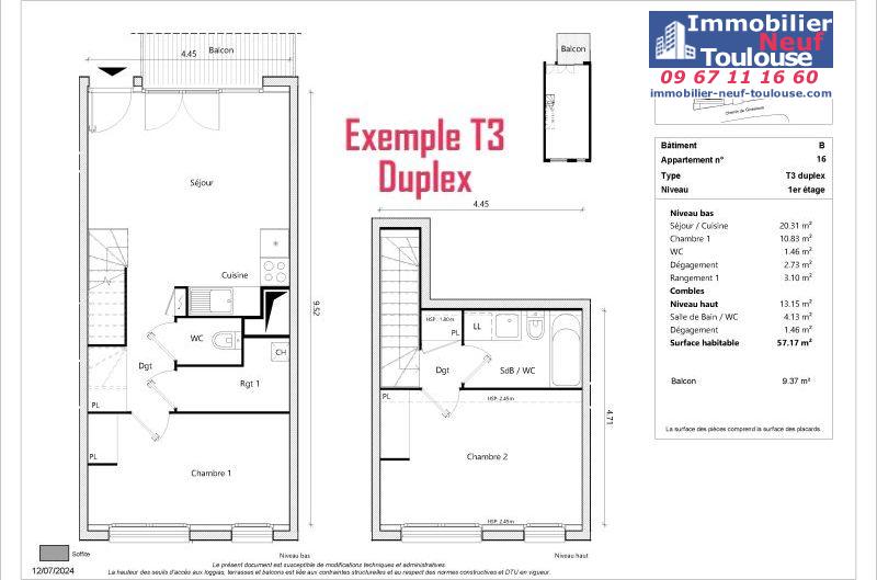 Appartements neufs à Toulouse Sept Deniers - Programmes immobiliers neufs Greencity JARDINS DE BRENNUS 2