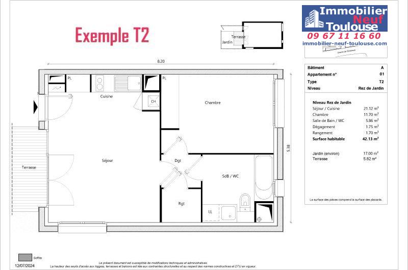 Appartements neufs à Toulouse Sept Deniers - Programmes immobiliers neufs Greencity JARDINS DE BRENNUS 2