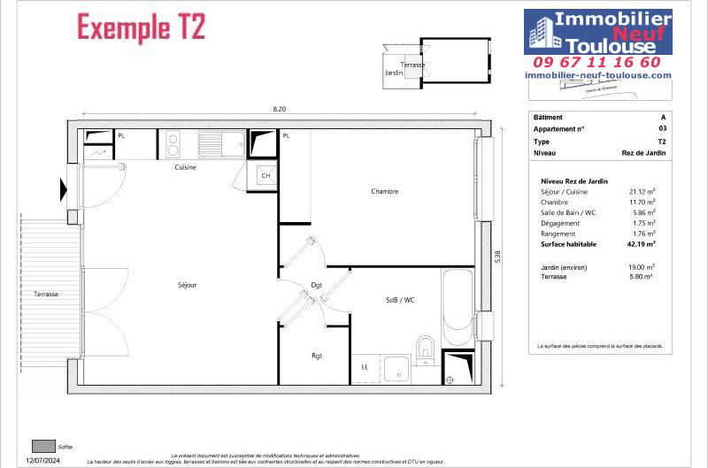 Appartements neufs à Toulouse Sept Deniers - Programmes immobiliers neufs Greencity JARDINS DE BRENNUS 2