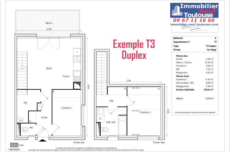 Appartements neufs à Toulouse Sept Deniers - Programmes immobiliers neufs Greencity JARDINS DE BRENNUS 2