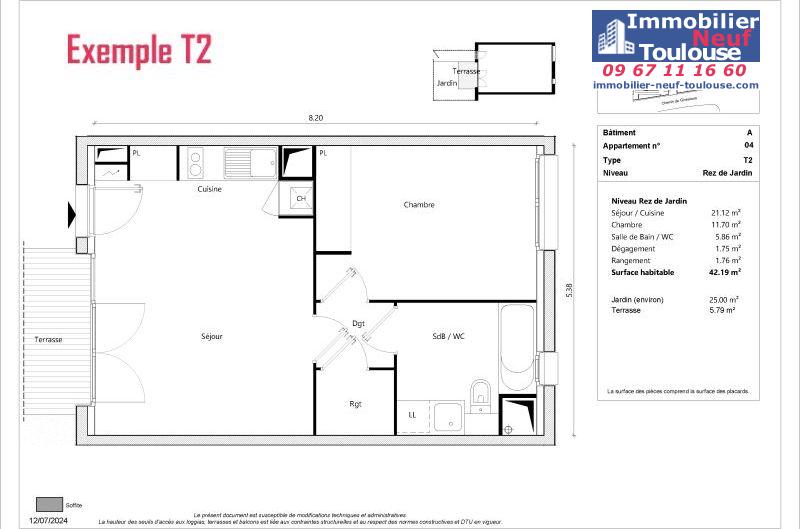 Appartements neufs à Toulouse Sept Deniers - Programmes immobiliers neufs Greencity JARDINS DE BRENNUS 2